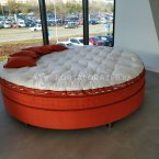 Luxusní postel zn. Grand Beds, Ring 70 (oranžová), možnost odpočtu DPH
