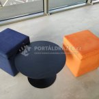 Movité věci - 2x taburet + stolek
