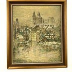 Soubor movitých věcí - aktovka, hodinky, řetízky a obrazy
